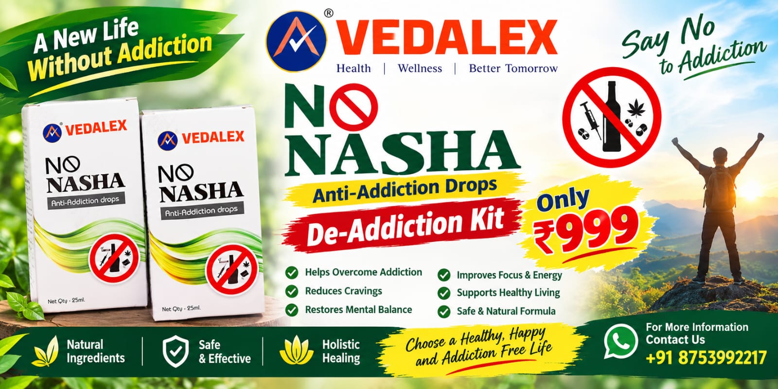 DE-ADDICTION KIT 2 pieces
